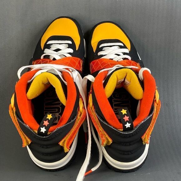 NIKE AIR RAID BLACK-UNIVERSITY GOLD-WHITE “RAYGUNS"  sneakers mens 10.5 - Picture 6 of 8